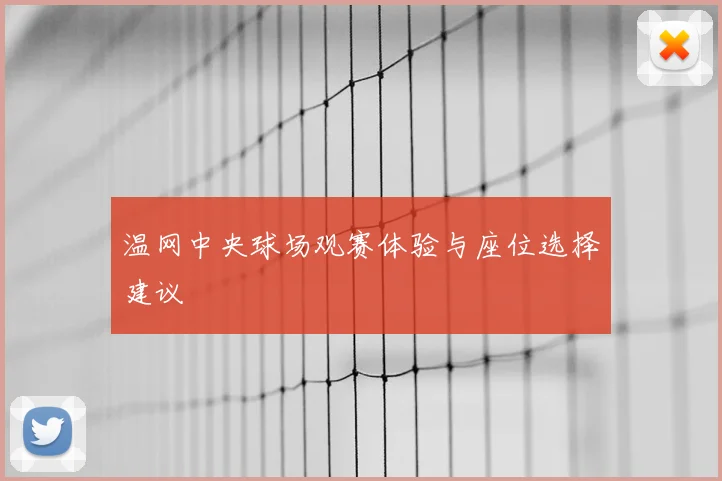 温网中央球场观赛体验与座位选择建议